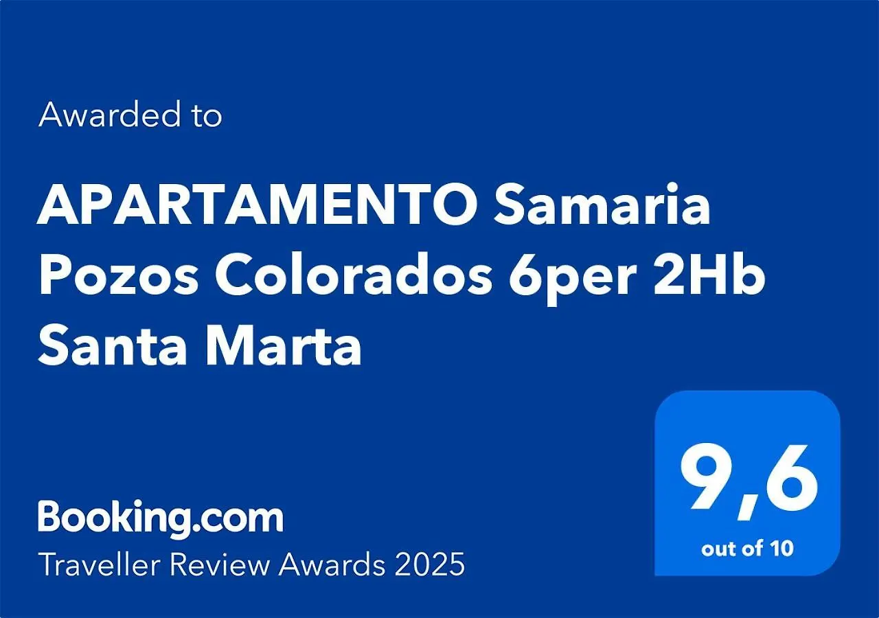 Apartamento Samaria Pozos Colorados 6 Personas 2Hb Santa Marta Апартаменты Санта-Марта